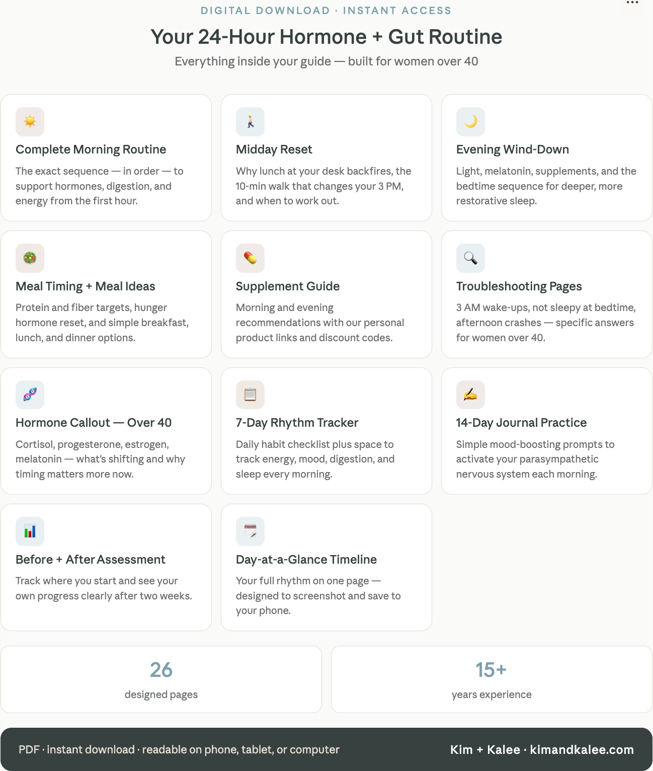 Your 24-Hour Hormone + Gut Routine