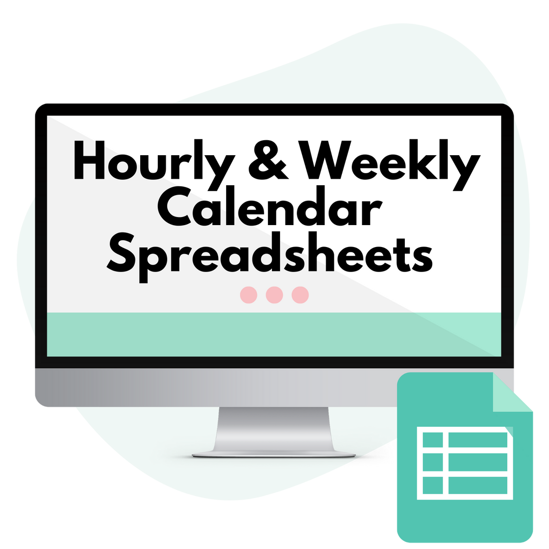 Hourly Calendar & Weekly Planner Templates (Google Sheets) Kim and Kalee